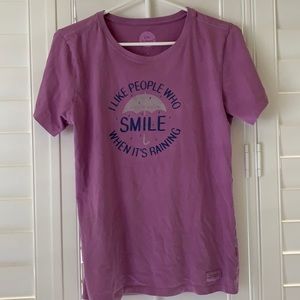 Size Medium Life Is Good Smile T-Shirt